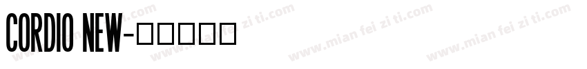 Cordio New字体转换